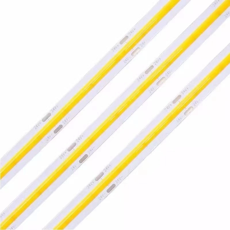 DOT-Free Dimmable 24V LED COB Csp Strip Light 2 Color 3 Color CCT Changeable 2700~7200K Strip Light/ LED COB Csp Strip Light