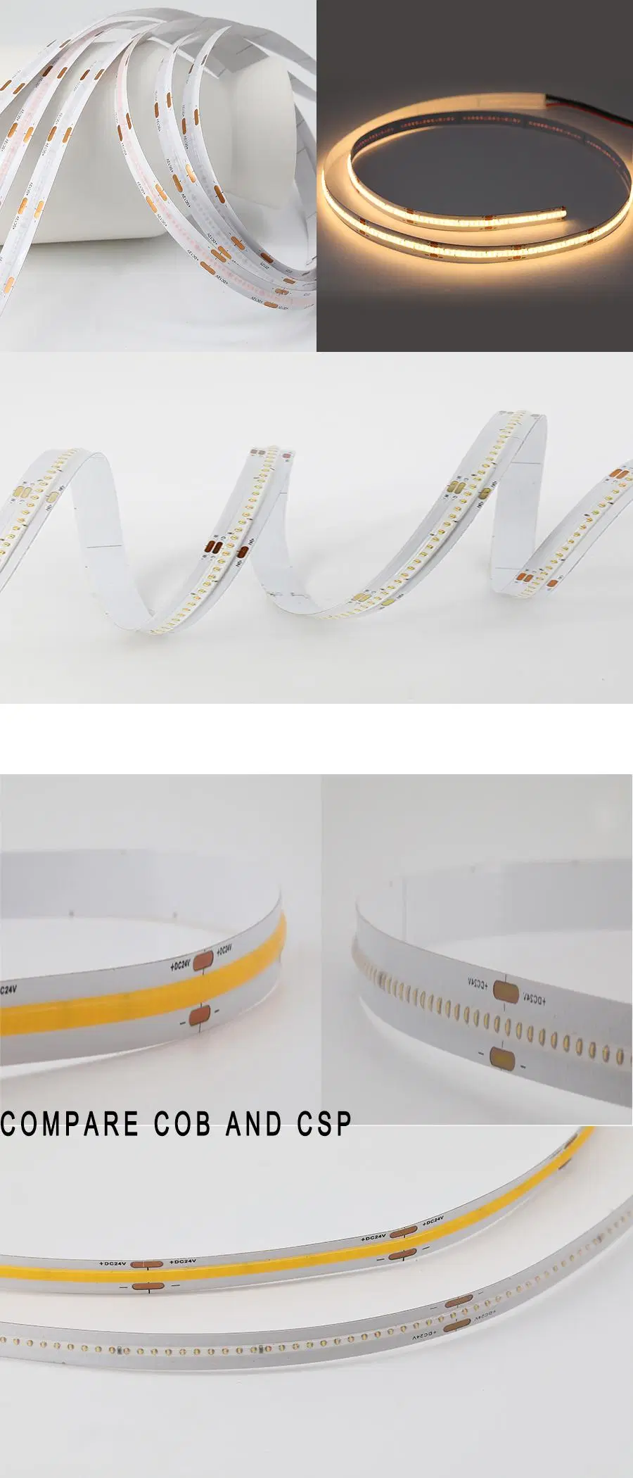 New Technology LED Csp Dual Color Strip Light 640LED/S