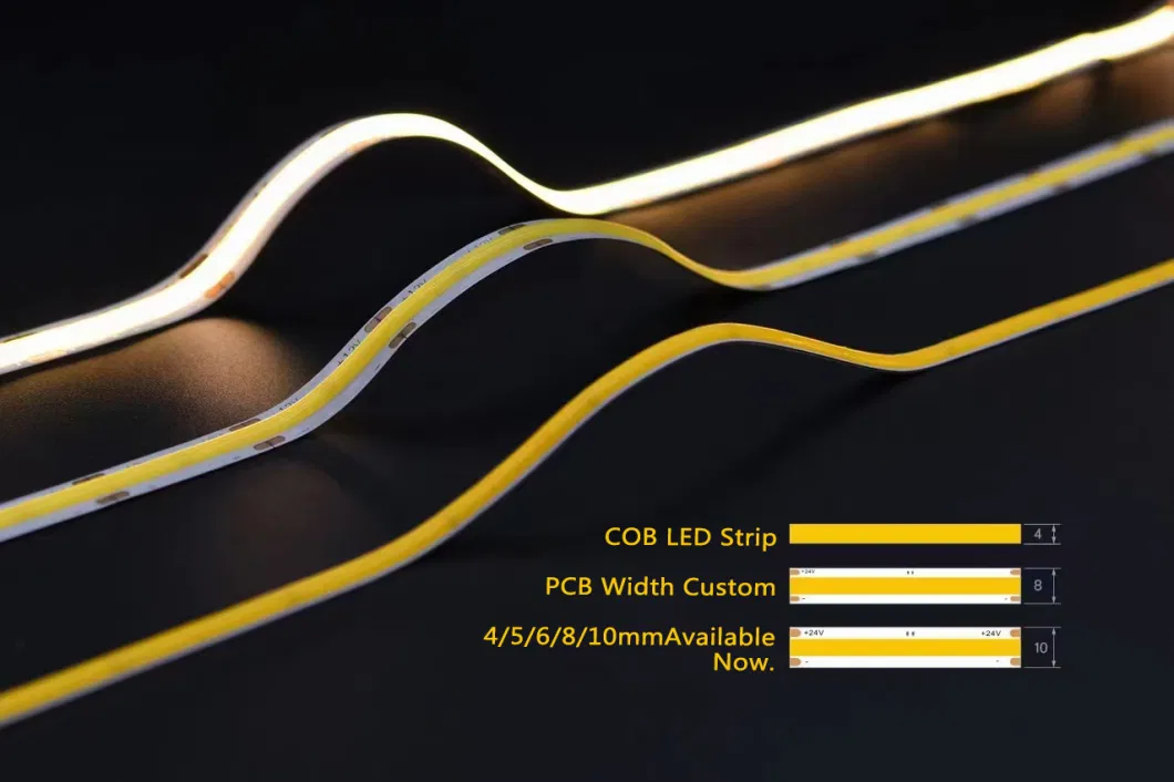 COB LED Strip 480chips Slim 5mm Flexible LED Light Strip